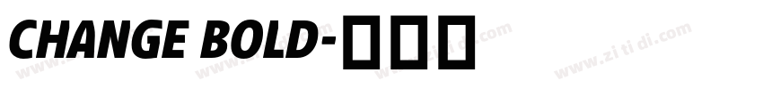 CHANGE BOLD字体转换